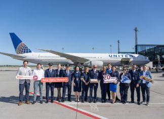 United Airlines feiert 20 Jahre Flüge zwischen Berlin und New York