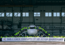 Air Astana führt 50. C-Check im eigenen Technikzentrum durch